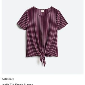 Idela tie front blouse stitch fix